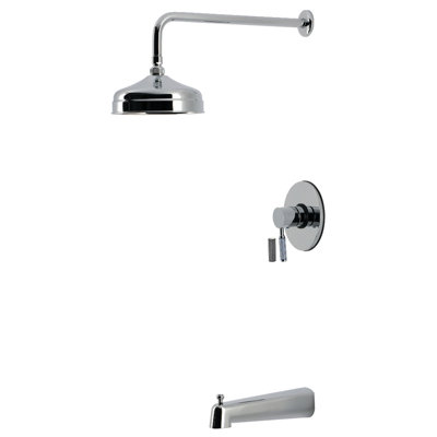 Robinet de baignoire et douche à pression équilibrée à poignée simple Kingston Brass Verona