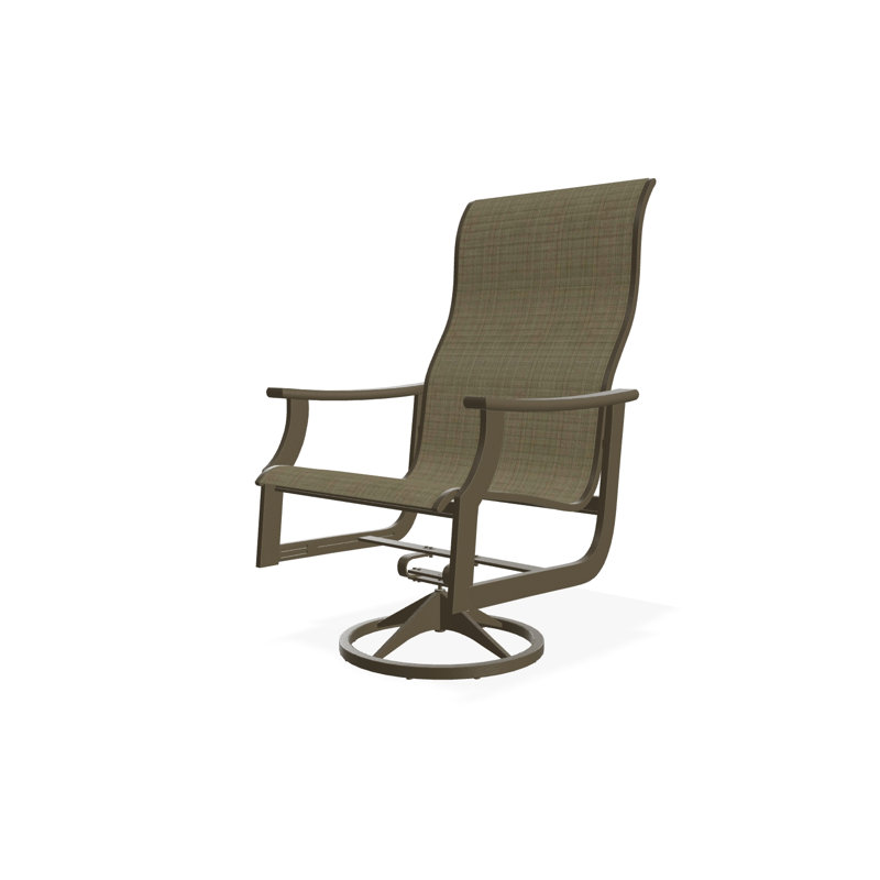 St. Catherine Polymer Outdoor Lounge Chair, Beachwood, Elevation Stone
