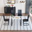 Ensembles de table de salle à manger industriels modernes avec table en MDF et pieds en métal pour la cuisine à domicile