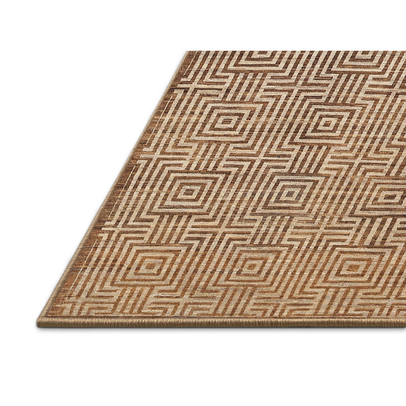 Tapis brun contemporain, Rectangle 7 pi x 10 pi