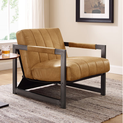 Paynesville 26.75'' W Leather Accent Lounge Chair