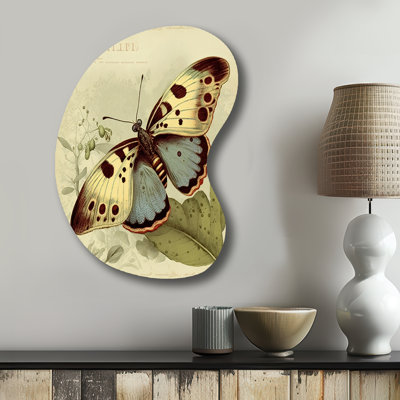 Stanford - animaux en forme de flèche papillon - art mural asymétrique en métal