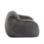 Fauteuil à billes d'intérieur, fausse fourrure grise