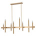 Trivon 8 - Light Dimmable Linear Kitchen Island Chandelier