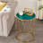 Jayde Round Metal Frame End/Side Tables with Steel Tray Top-2111034900