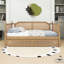 Lit de jour en bois avec couchette et structure en rotin-965341823-965341818