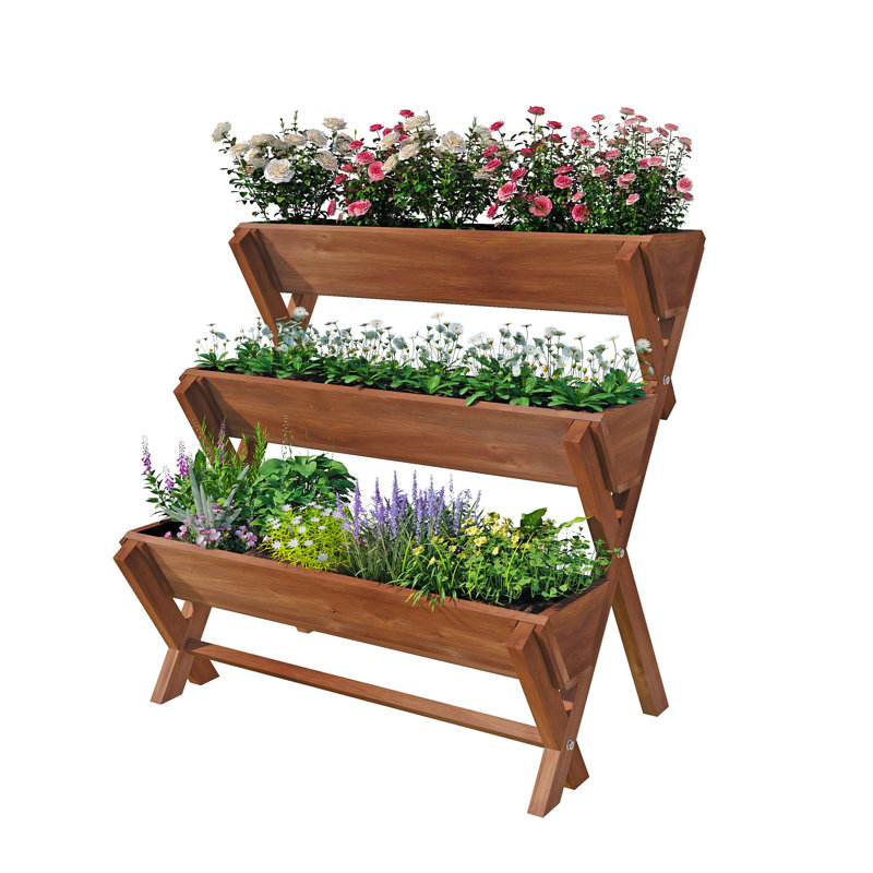 Jardinière surélevée à 3 niveaux