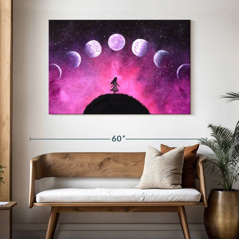 Oberle Dreamy Moon Phases, 32" H x 48" W