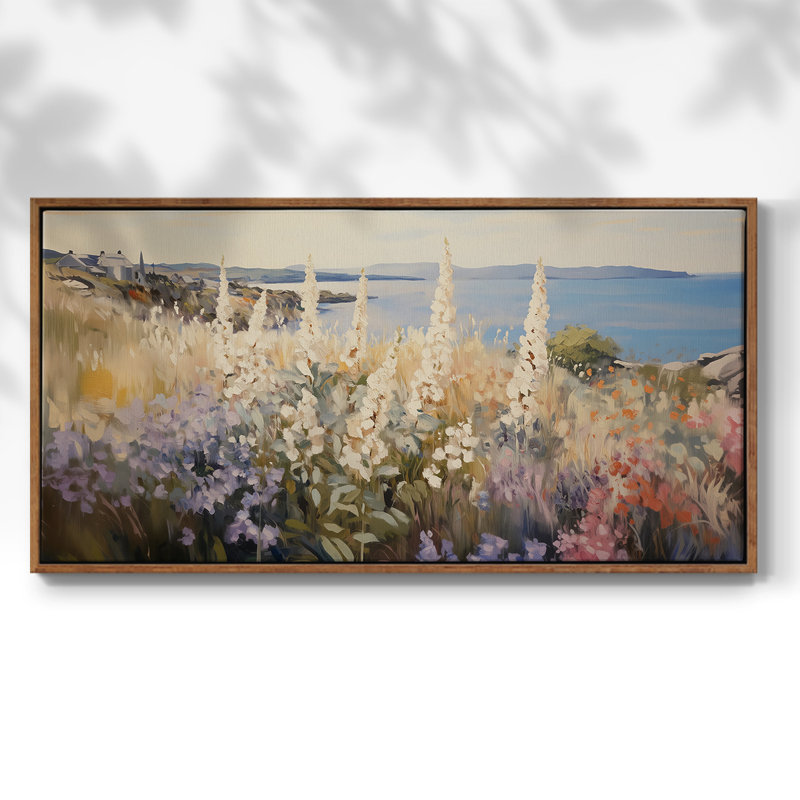 Botanical Series-CCLV III - Toile tendue avec châssis encadré - Prêt à être accroché, Noyer, H 21 po x l 41 po