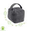 Nicola Spring - Herringbone Door Stop - 16 x 16cm - Grey