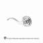 Curve Single Dummy Door Lever with Traditional Round Rose-22037205-22037178