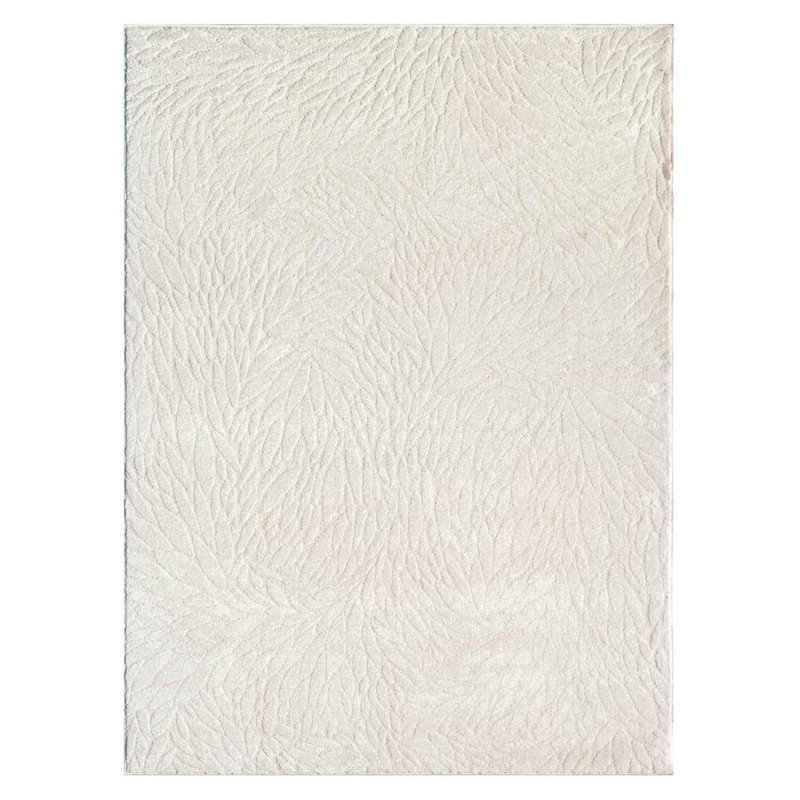 Modern Floral Area  Rug, Rectangle 7'6.5" W x 10' L