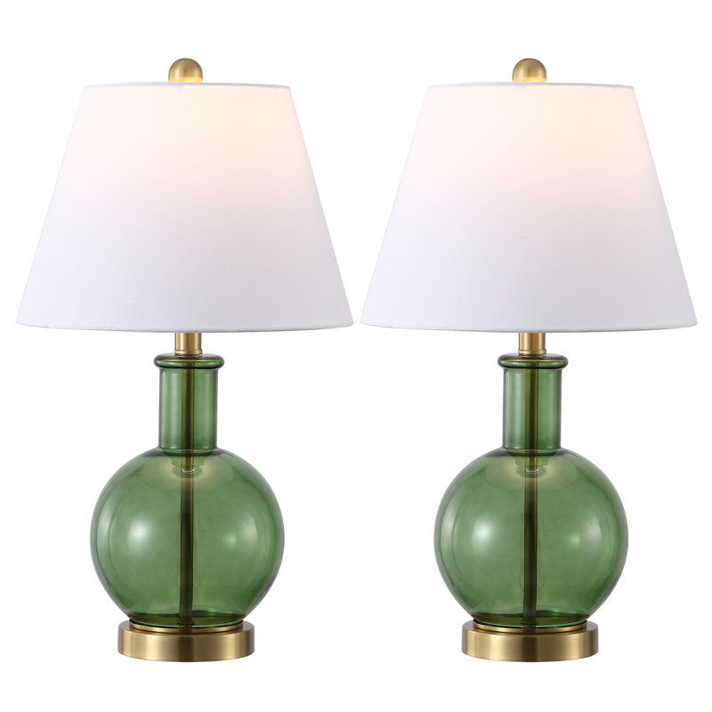 Devi 20.25 Inch Ceramic Table Lamp Set Of 2
