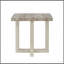 Ensemble de 3 tables basses, tables basses et 2 tables de bout Luno, gris vieilli et beige-597834814-597834817