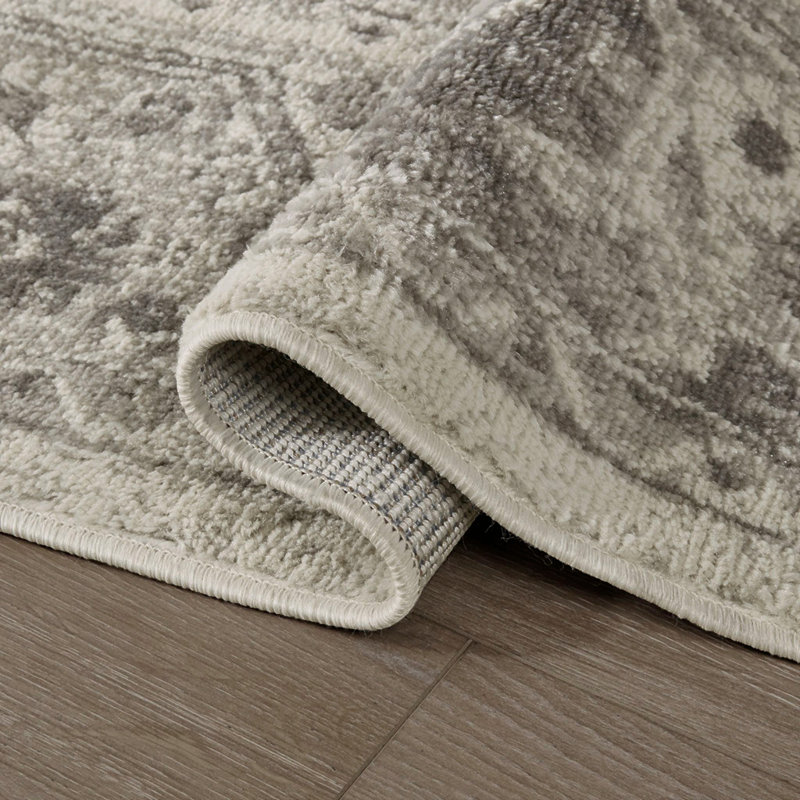 Tiled Border Area Rug, Rectangle 8' x 10'