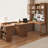 Brown Rectangular Solid Wood+Glass desk-2026820084