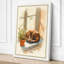 Cat in Morning Light Boho - Wrapped Canvas-1899718722-1899718728