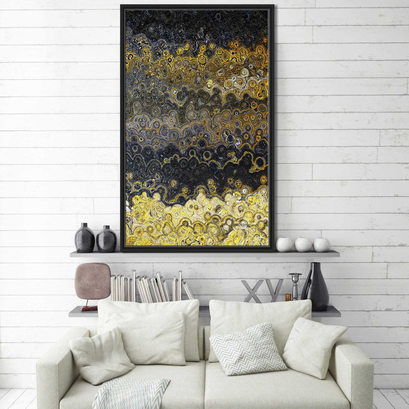 «Light Has Dawné, Matthew 4: 16» par Mark Lawrence, reproduction d'art, Cadre flottant noir, H 51,5 po x l 31,5 po x P 2 po