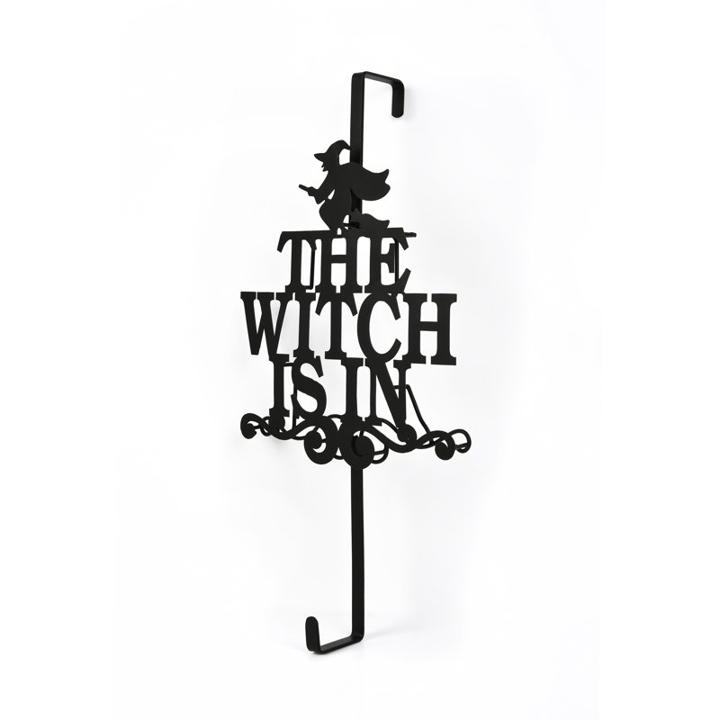 Porte-couronne The Holiday Aisle® 18 "Halloween" The Witch Is In "