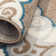 Mountview Geometric Cerulean Blue/Taupe/Ivory Area Rug