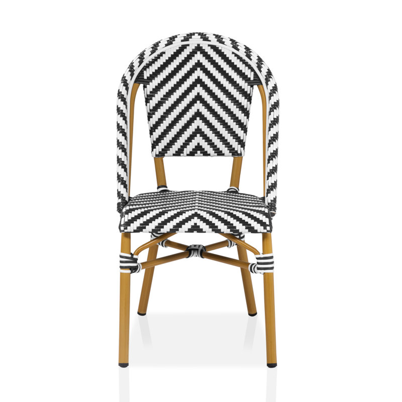 Chaise d'appoint Correll, Noir et blanc
