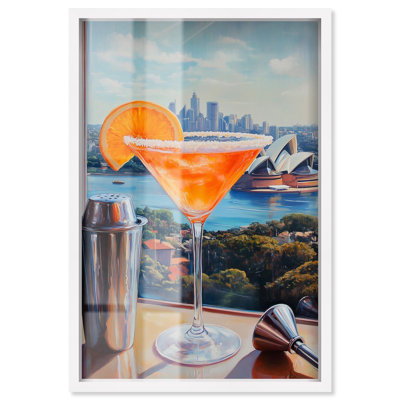 Classy Drink in Australia Shadowbox Print Bar Cart Art by Art Remedy