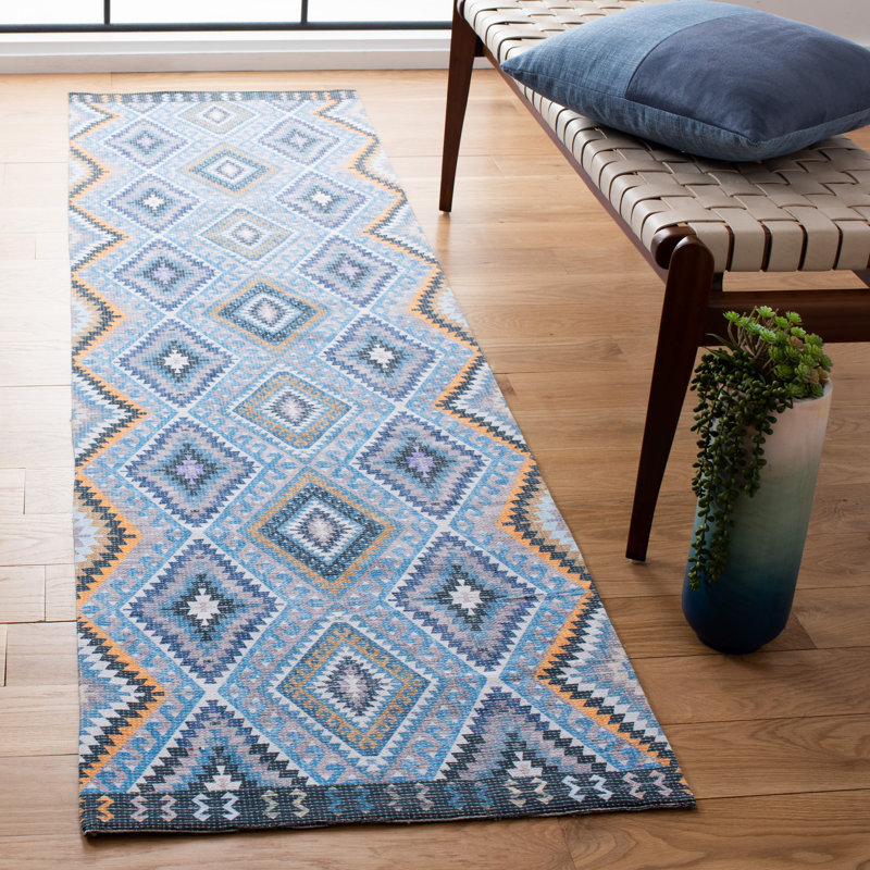 Blaire Hand Woven Southwestern Indoor/Outdoor Rug, Runner 2'3" x 8'