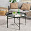 Table basse 24 po avec plateau martelé