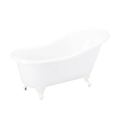 57" Erica Cast Iron Clawfoot Soaking Tub