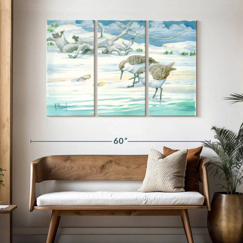 Driftwood Sandpipers, 32" H x 50" W