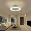 Sleep Under The Stars: Elegant Moon & Star Ceiling Fan Low Profile Marhan With Lights And Remote Control