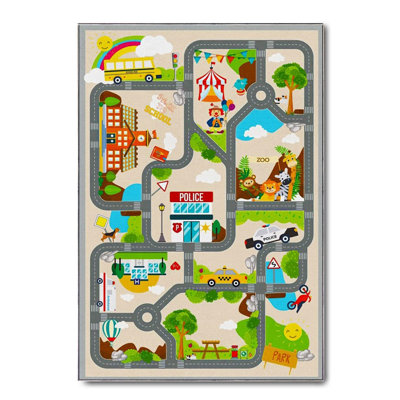 Tapis en coton à imprimé cachemire Ryann