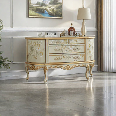 European Style Half Round Sideboard. 59.06'' Sideboard