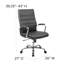 High Back Executive Swivel Office Chair with Metal Frame and Arms-1065869029