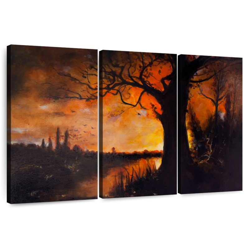 Alvord Halloween Landscape, 24" H x 38" W