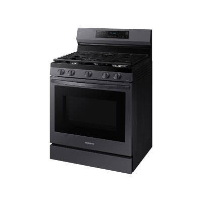 6.0 cu. ft. Smart Freestanding Gas Range with No-Preheat Air Fry and Convection+ -  Samsung, NX60A6711SG