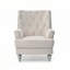 Élégant fauteuil ivoire pour espaces confortables