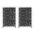 Metal Privacy Screen With Block Pattern