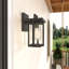 Applique murale extérieure Lann Steel, noire