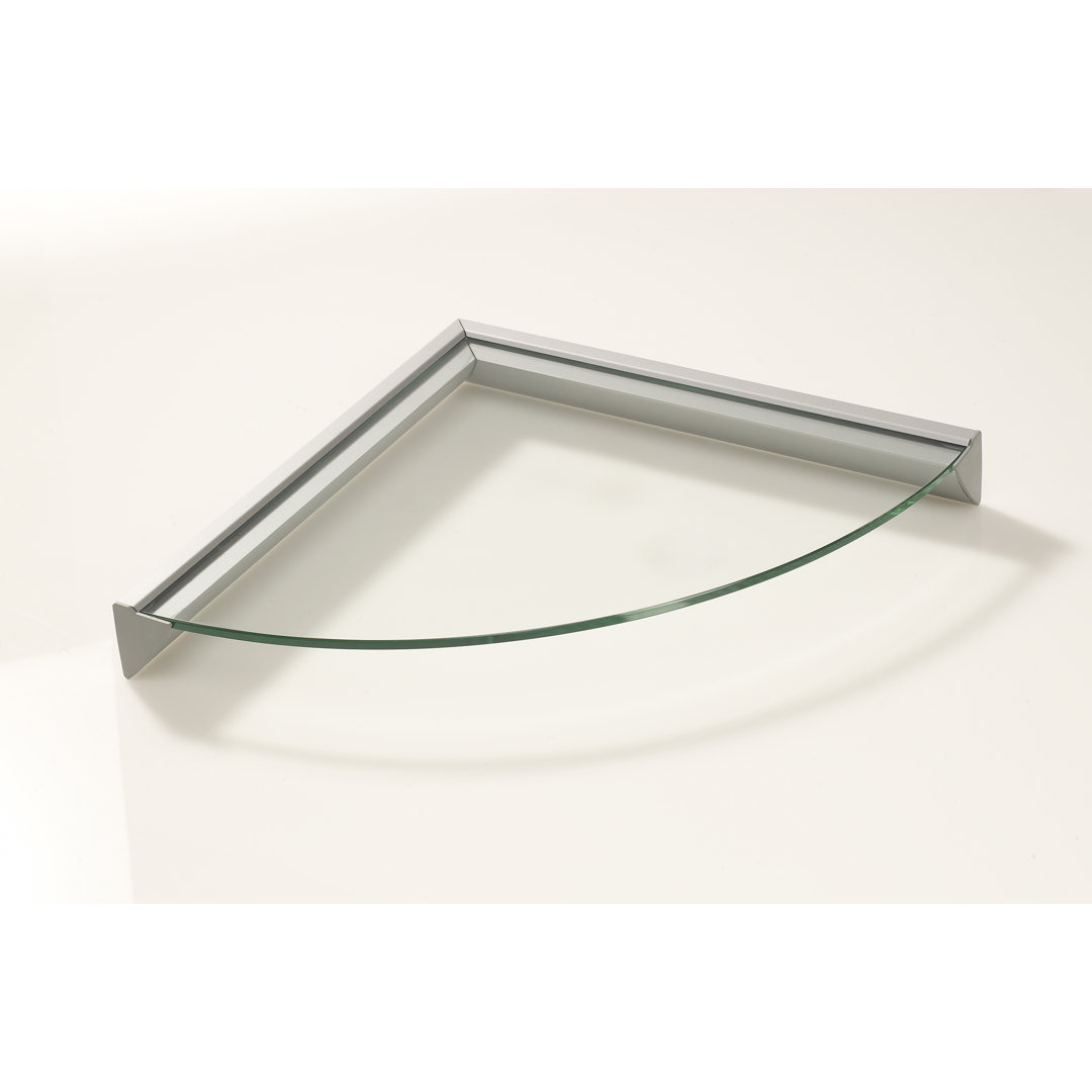 Lenrow Glass Corner Shelf Rebrilliant 