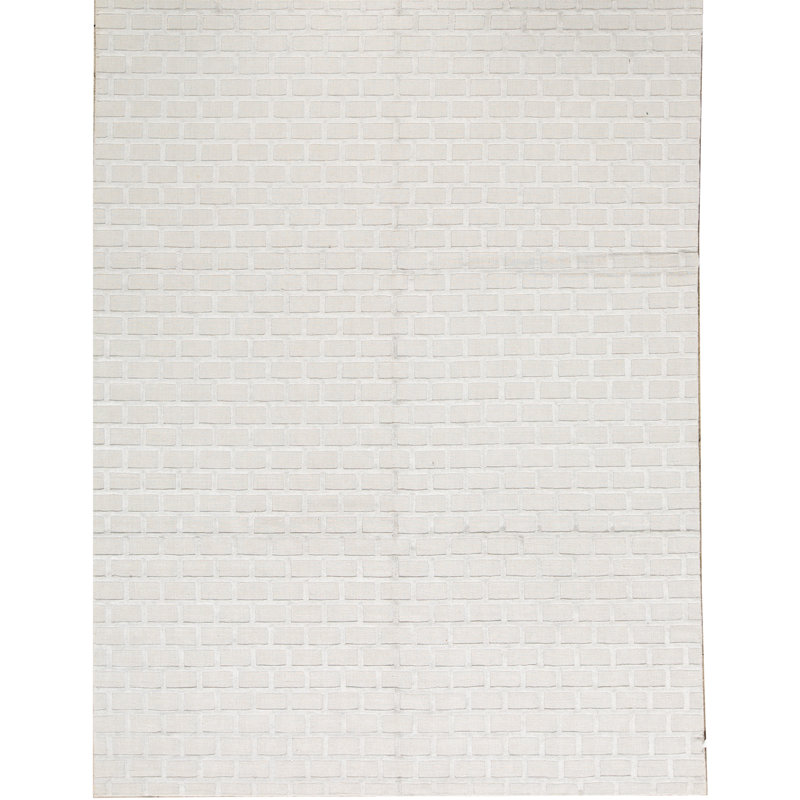 Tapis argent noué à la main de haute qualité