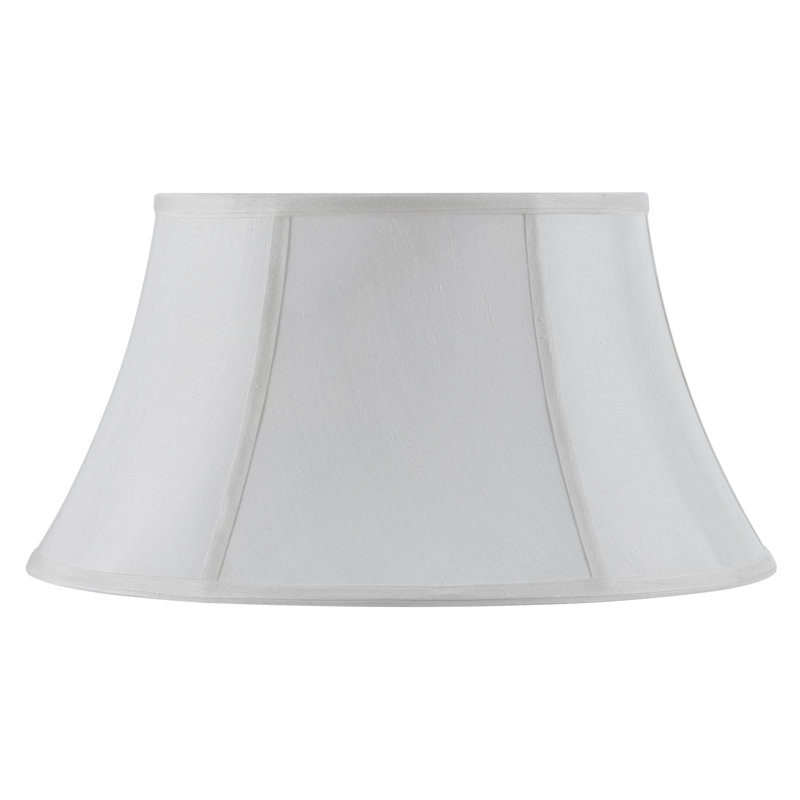 Abat-jour en tissu cloche (araignée), Blanc, H 8,25 po x l 14 po x P 14 po
