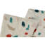 Terrazzo Cotton Abstract Area Rug in White/Red/Blue/Beige