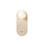 Lampe murale élégante avec corps en travertin, beige et blanc, 15,4 x 7,1 x 0,4 pouces | Hauteur totale: 15,4 pouces | Bouton marche / arrêt sur le câble, douille G9 de 10 W maximum (ampoule non incluse) | Éclairage élégant pour les intérieurs modernes