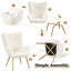 Upholstered Boucle Armchair-596642165