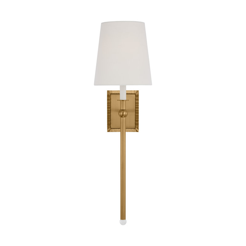 Baxley 1 - Light Armed Sconce, Brushed Brass