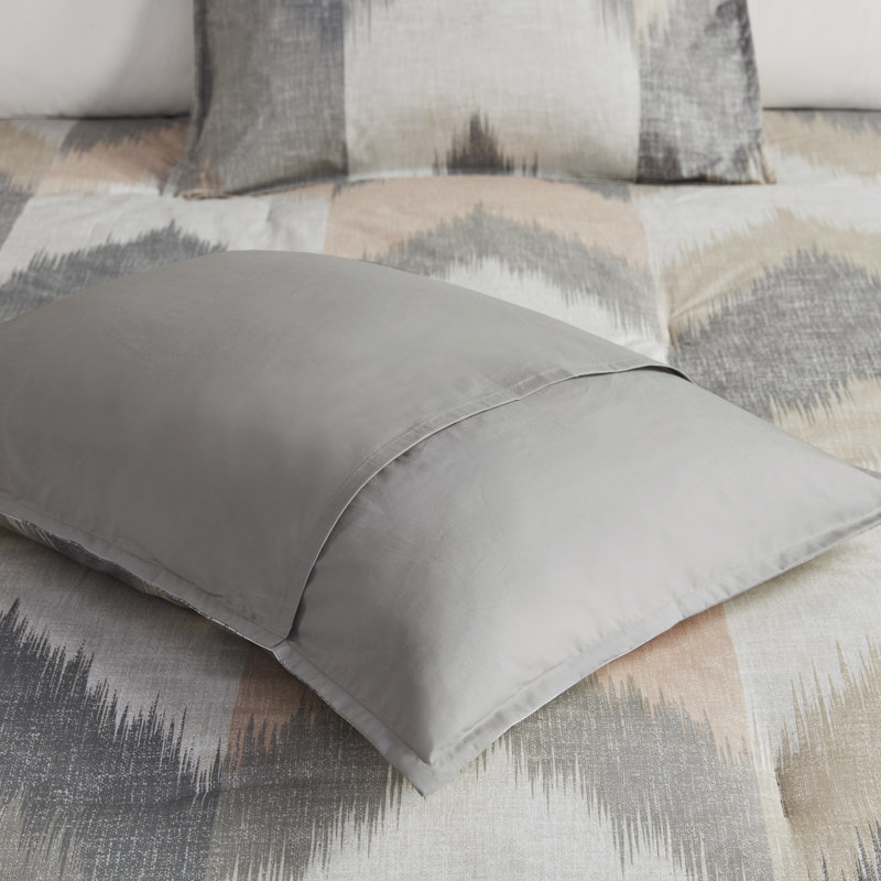 Full Aqua Cotton Reversible Comforter Set