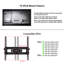 Support mural inclinable noir avec tablettes, pouvant supporter jusqu'à 99 lb