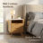 Modern Fluted Nightstand with Charging Station-457764827