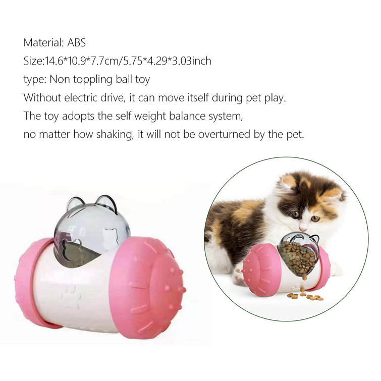 Automatic Tumbler Interactive Toy Cat Puzzle Feeder,Treat